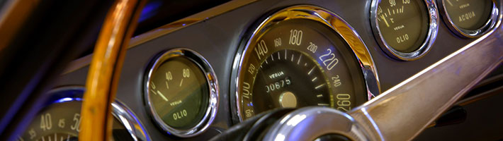 HDR photo of Ferrari classics interior