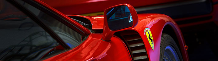 HDR photo of Ferrari F40